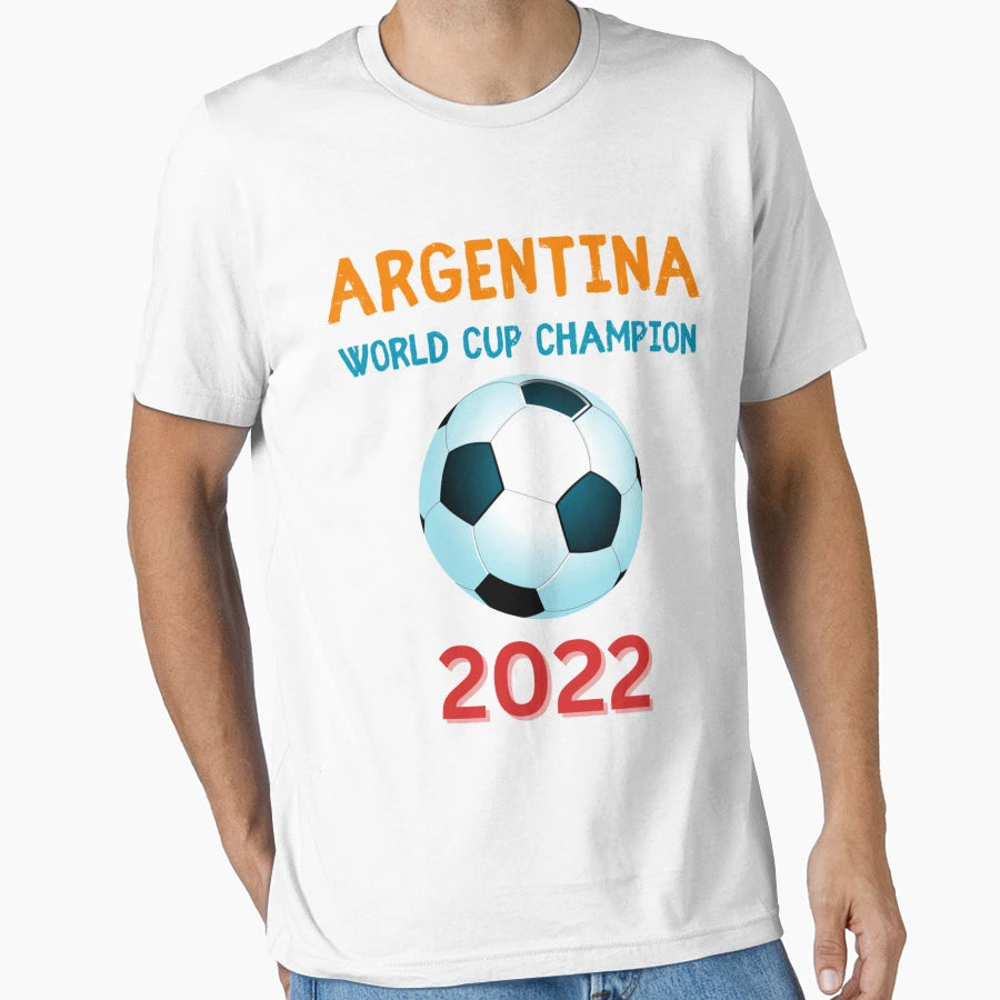Argentina 2022 World Cup Champion T-Shirt - Custom Art Print Men Women - T-Shirt, Sweatshirt, Hoodie