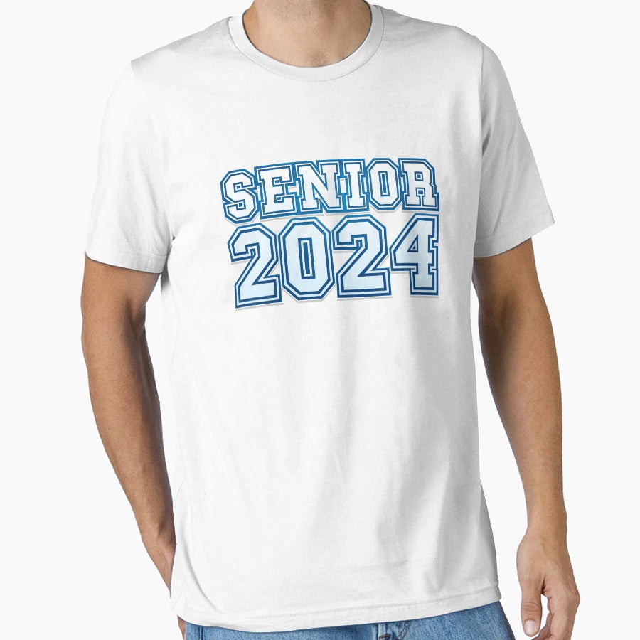 Tipography Senior 2024 Sport T-Shirt - Trendy Graphic Men Women - T-Shirt, Sweatshirt, Hoodie