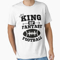 King Fantasy Football White Funny T-Shirt - Aesthetic Graphic Men Women - T-Shirt, Sweatshirt, Hoodie