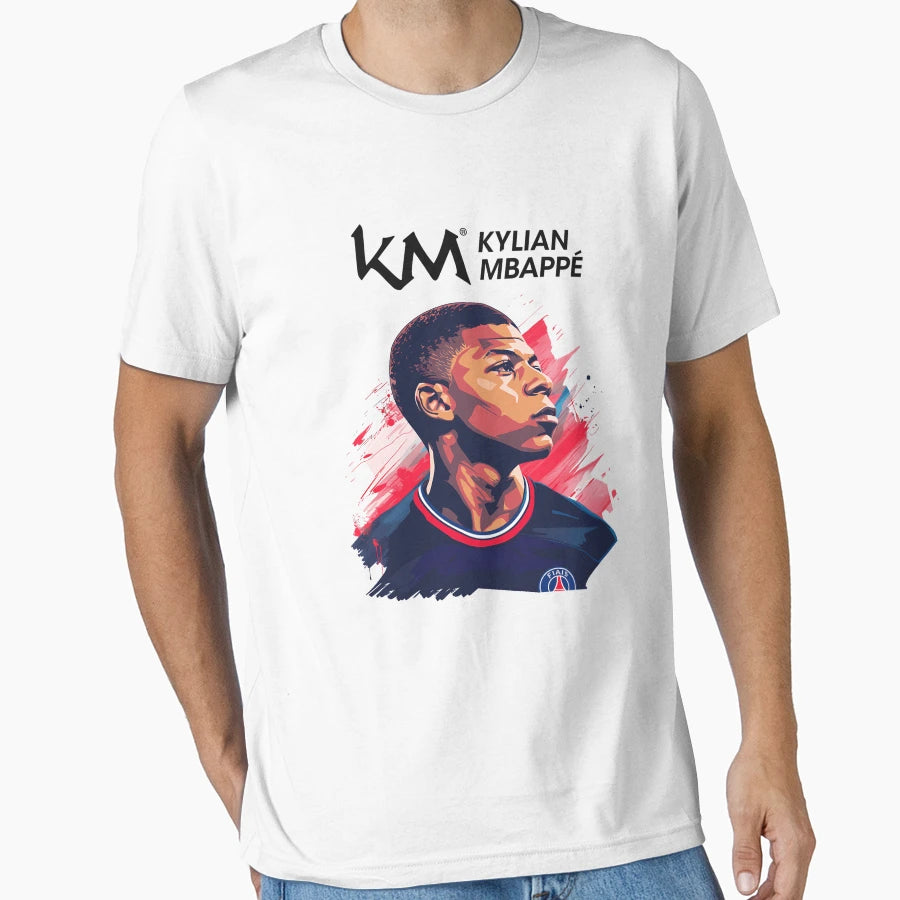 Kylian Mbappe T-Shirt - Custom Art Print Men Women - T-Shirt, Sweatshirt, Hoodie