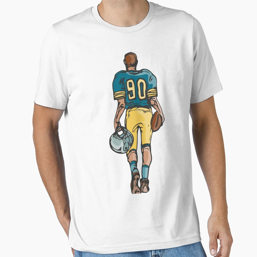 American Football Player T-Shirt - Minimalist Print Unisex - T-Shirt, Sweatshirt, Hoodie