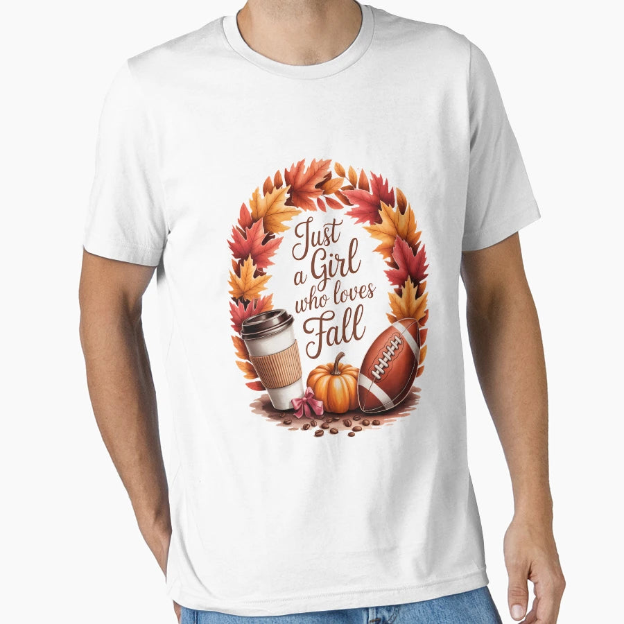Fall Autumn Just Who Loves Fall T-Shirt - Trendy Graphic Unisex - T-Shirt, Sweatshirt, Hoodie