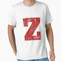 Red Grunge Monogram Letter Z I Am T-Shirt - Streetwear Style for Adults - T-Shirt, Sweatshirt, Hoodie
