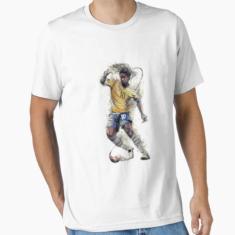 Brazilian Football Player From Barcelona T-Shirt - Minimalist Print Unisex - T-Shirt, Sweatshirt, Hoodie