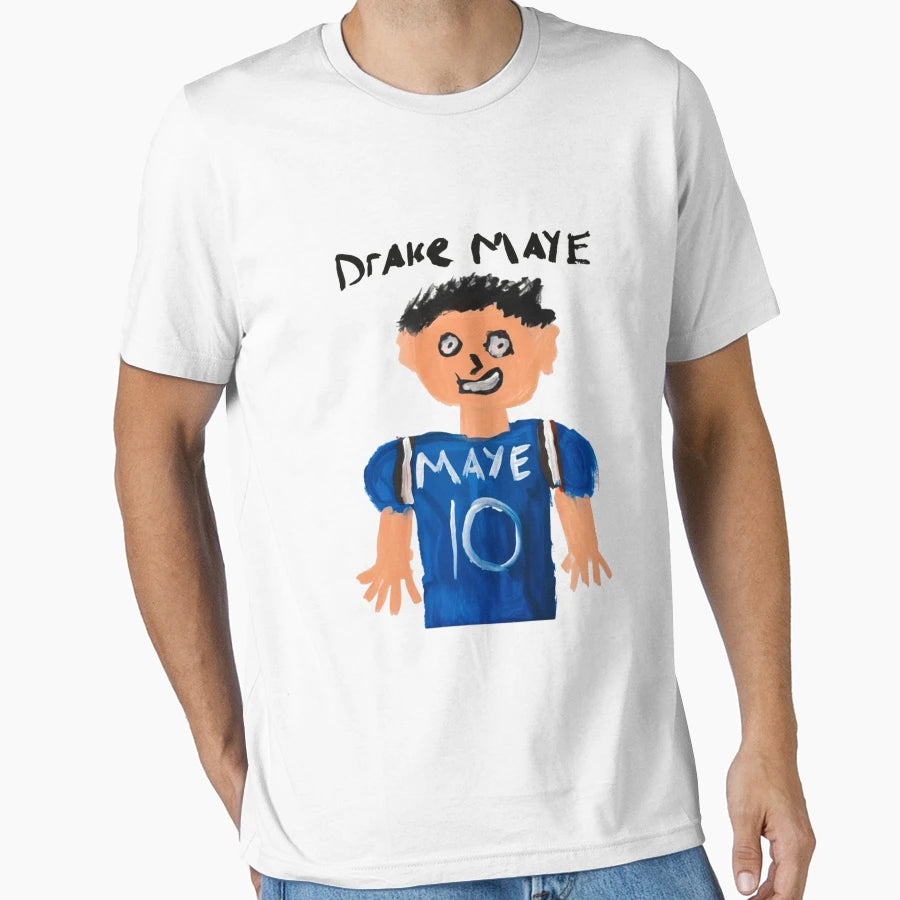 Drake Maye Hand Drawn Painting T-Shirt - Trendy Graphic Men Women - T-Shirt, Sweatshirt, Hoodie