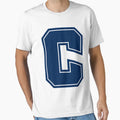 Chs C Logo White Stripe T-Shirt - Minimalist Print Unisex - T-Shirt, Sweatshirt, Hoodie