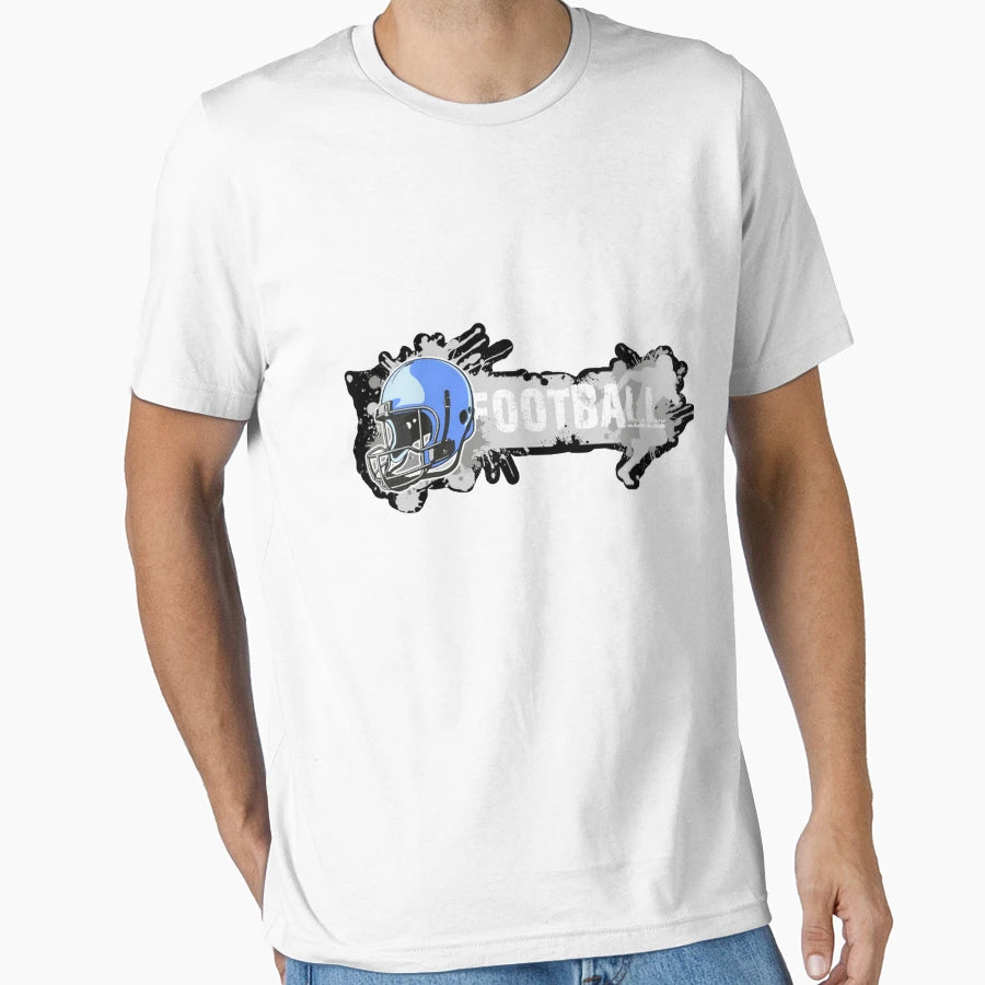 American Football Helmet Art T-Shirt - Minimalist Print Unisex - T-Shirt, Sweatshirt, Hoodie