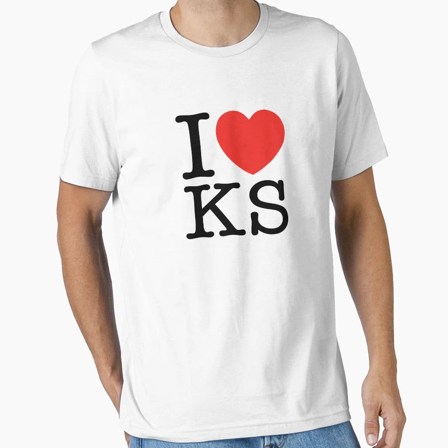 I Love Kansas T-Shirt - Graphic Print Unisex - T-Shirt, Sweatshirt, Hoodie