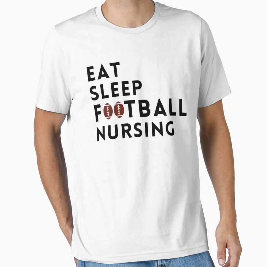 Eat Sleep Football Great Gift Football T-Shirt - Graphic Print for Adults - T-Shirt, Sweatshirt, Hoodie