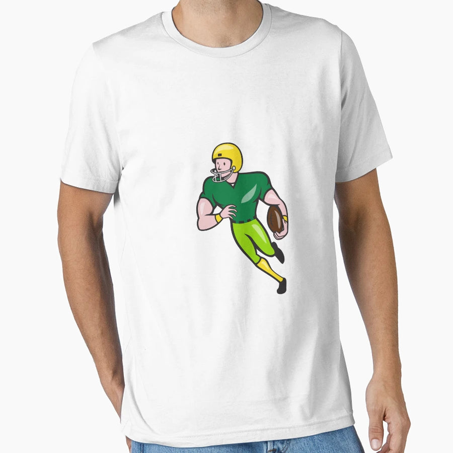 American Football Receiver Running T-Shirt - Graphic Print Men Women - T-Shirt, Sweatshirt, Hoodie