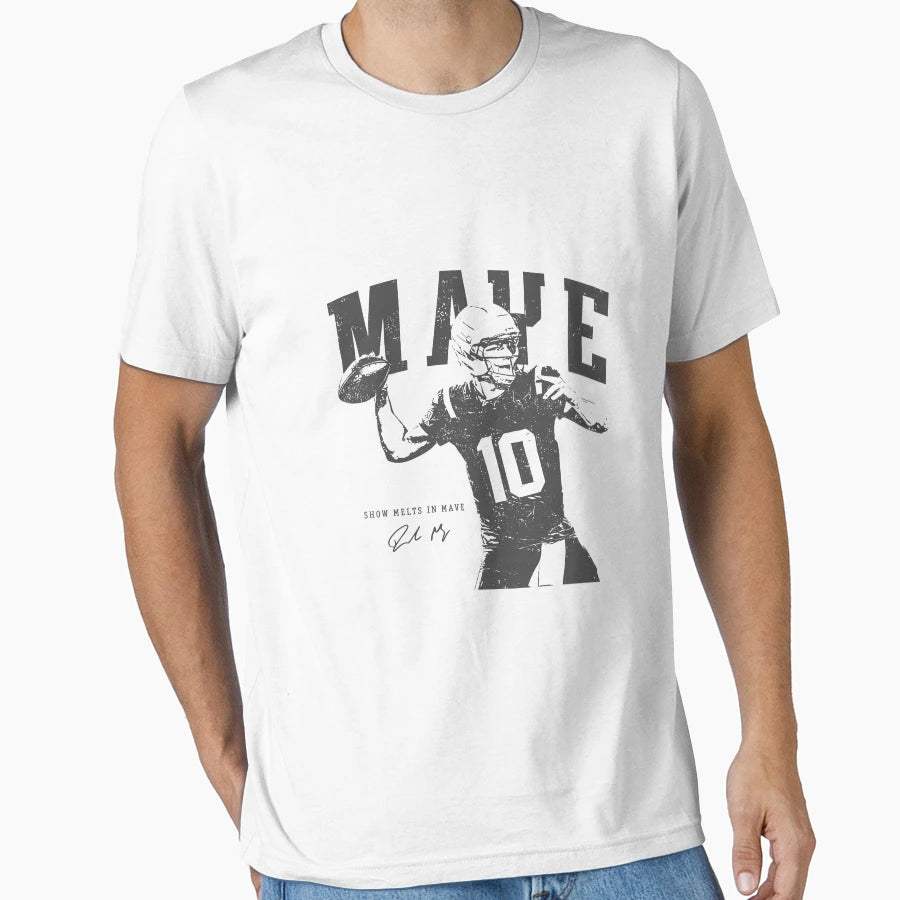 Drake Maye Patriots Football 90S T-Shirt - Unique Graphic for Adults - T-Shirt, Sweatshirt, Hoodie