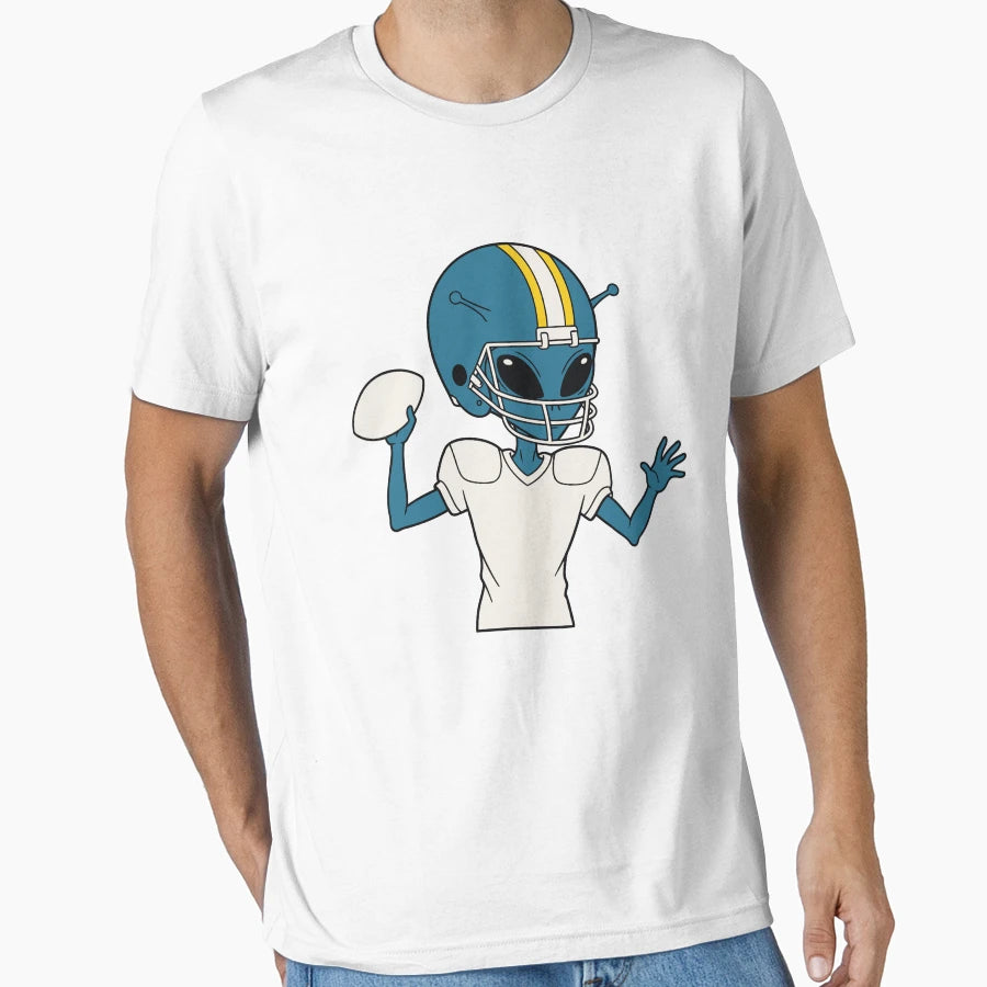 Alien Football Quarterback T-Shirt - Trendy Graphic Unisex - T-Shirt, Sweatshirt, Hoodie