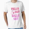 Falls Out Balls Out Funny Sport Lover T-Shirt - Custom Art Print for Adults - T-Shirt, Sweatshirt, Hoodie