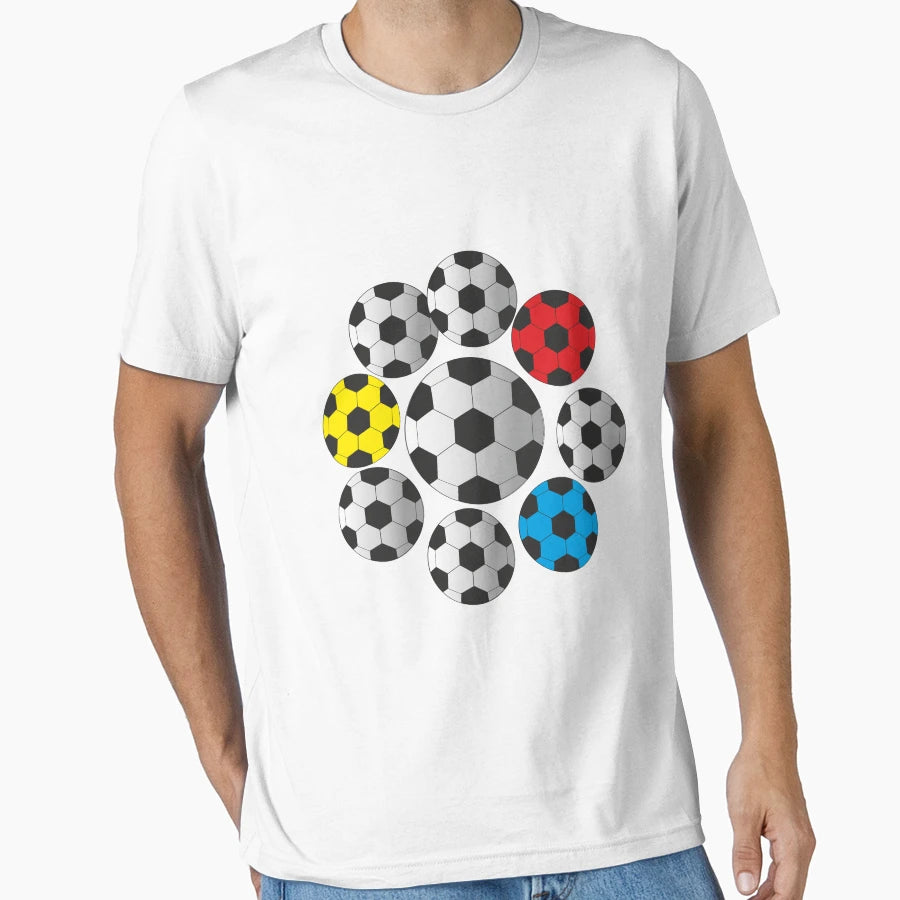 Colourful Football T-Shirt - Novelty Apparel for Adults - T-Shirt, Sweatshirt, Hoodie