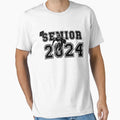 Senior 2024 Running Football Player T-Shirt - Custom Art Print Unisex - T-Shirt, Sweatshirt, Hoodie