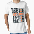 Senior Football Player Grad Sport T-Shirt - Minimalist Print Men Women - T-Shirt, Sweatshirt, Hoodie