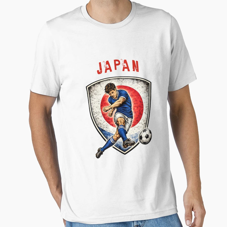 Japan 2026 Futbol T-Shirt - Fun Novelty Design for Adults - T-Shirt, Sweatshirt, Hoodie