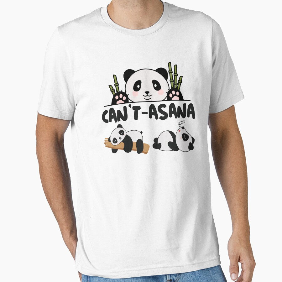 CAN'T-ASANA Panda Yoga by LyricsWear - Adult & Kids T-Shirts, Sweatshirts & Hoodies apparel design preview 1