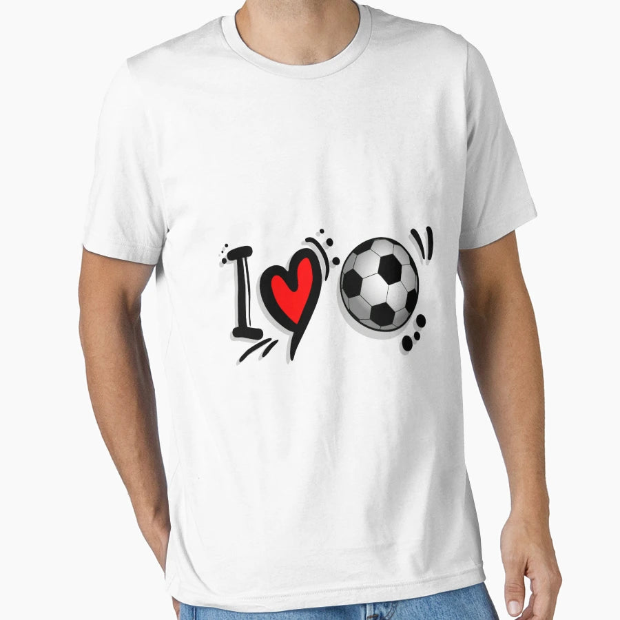 I Love Football T-Shirt - Graphic Print for Adults - T-Shirt, Sweatshirt, Hoodie