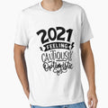 2021 feeling cautiously optimistic by trip of a - Adult & Kids T-Shirts, Sweatshirts & Hoodies apparel design preview 1