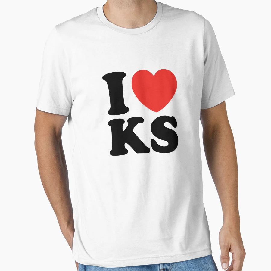 I Love Kansas T-Shirt - Casual Everyday Wear Unisex - T-Shirt, Sweatshirt, Hoodie