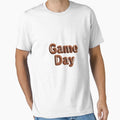 Game Day Plush Football Letters T-Shirt - Casual Everyday Wear Men Women - T-Shirt, Sweatshirt, Hoodie