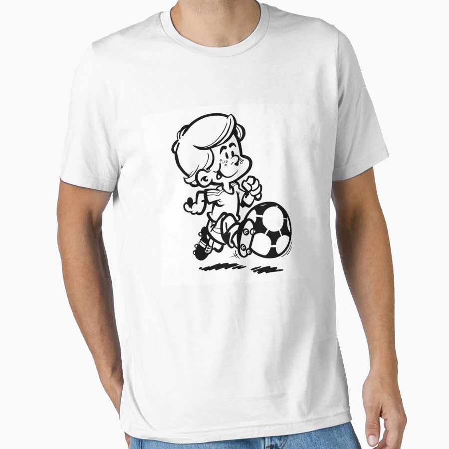 Soccer Player Cartoon T-Shirt - Streetwear Style Unisex - T-Shirt, Sweatshirt, Hoodie