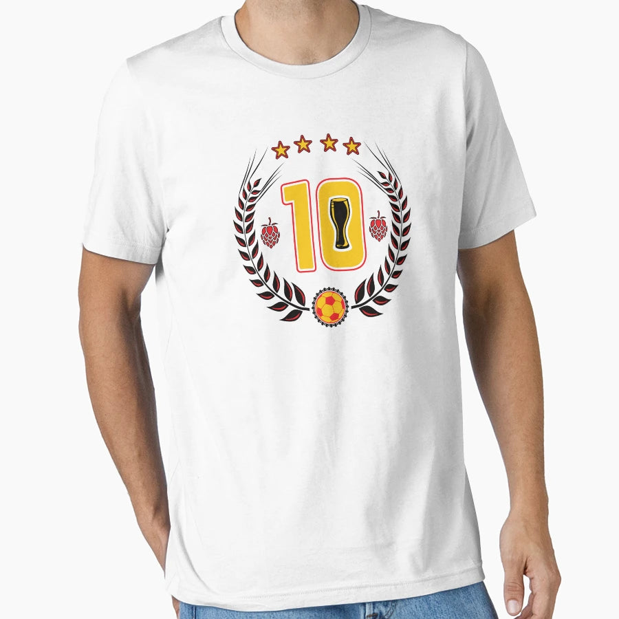 Beer And Football Germanys Colours T-Shirt - Novelty Apparel Unisex - T-Shirt, Sweatshirt, Hoodie