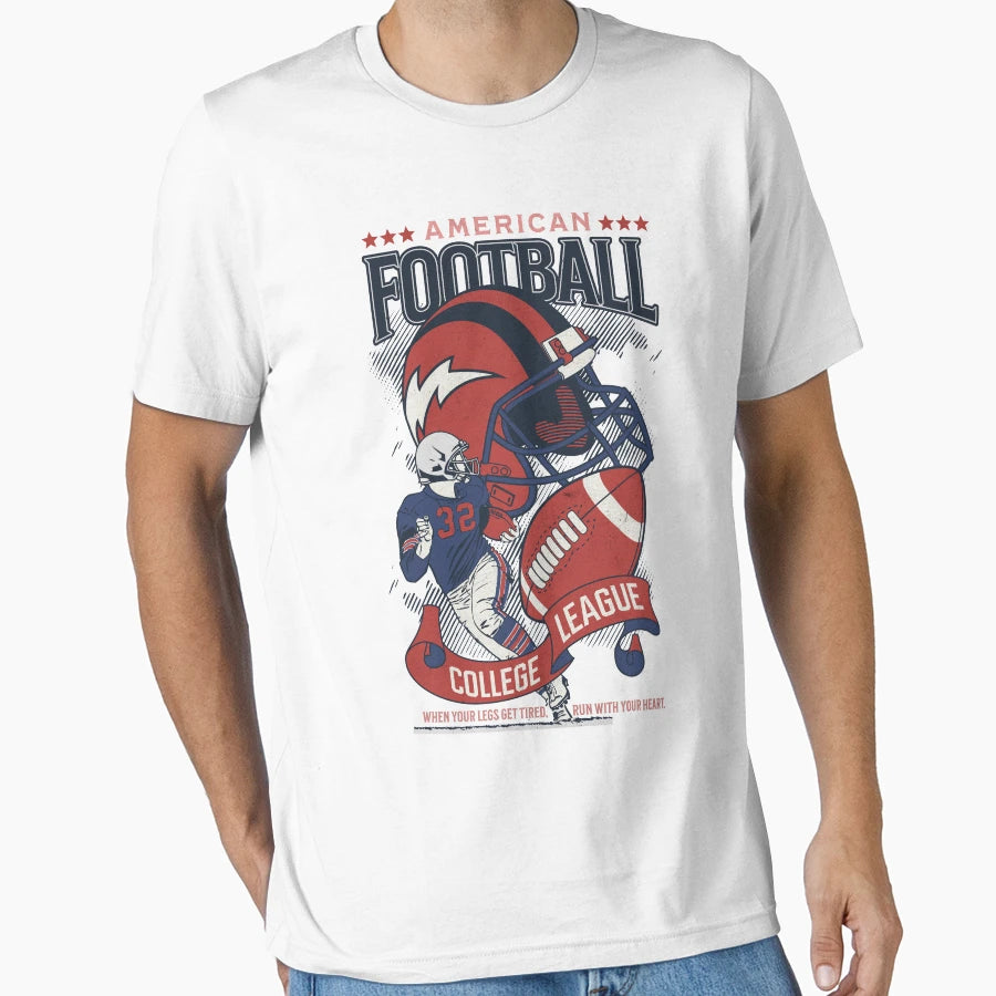 American Football Run Your Heart T-Shirt - Trendy Graphic Men Women - T-Shirt, Sweatshirt, Hoodie