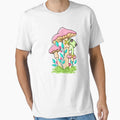 Cute Frog Mushroom Pastel by Kimprut - Adult & Kids T-Shirts, Sweatshirts & Hoodies apparel design preview 1