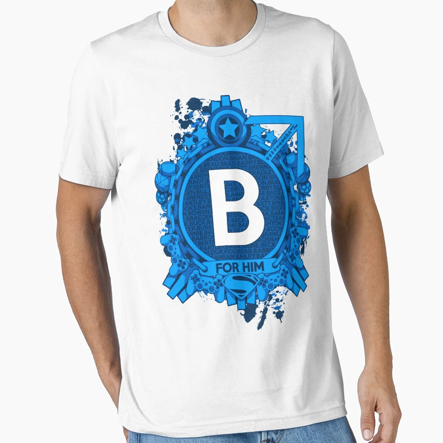 Him B T-Shirt - Fun Novelty Design for Adults - T-Shirt, Sweatshirt, Hoodie