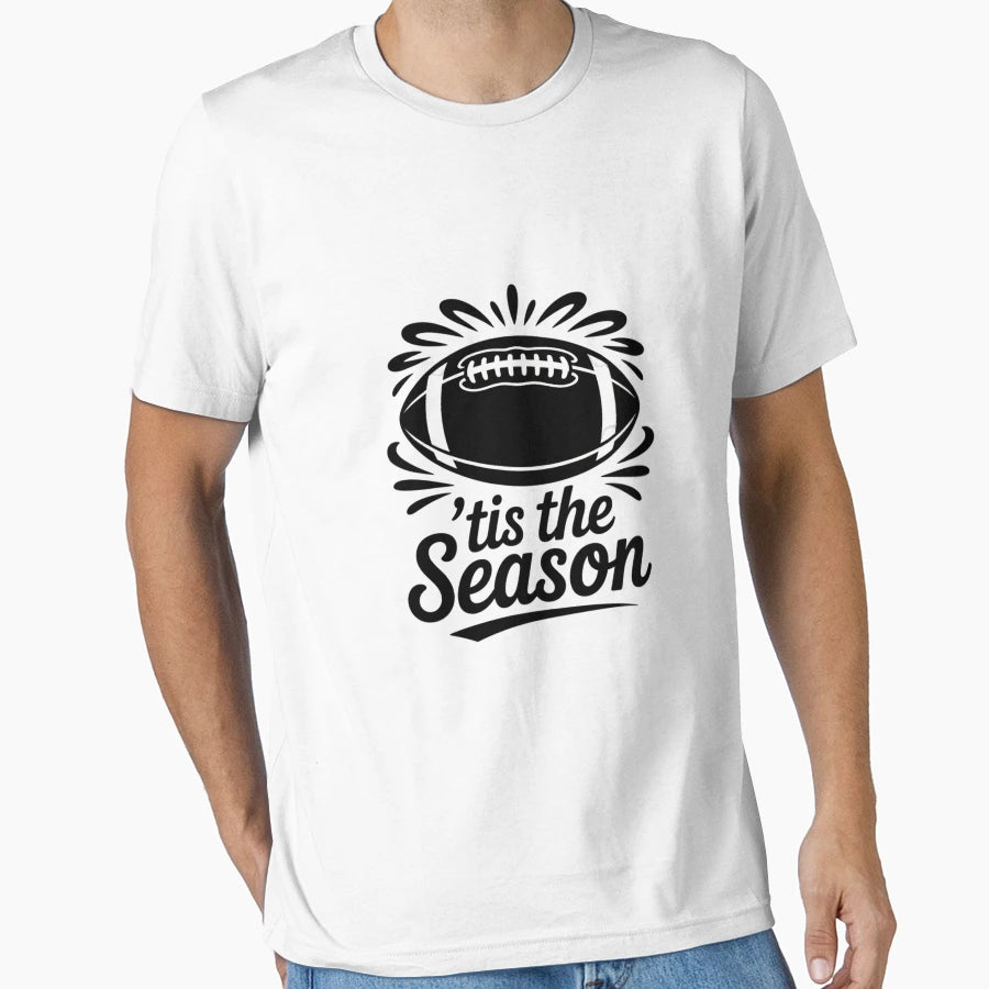 Tis Season Football T-Shirt - Minimalist Print Unisex - T-Shirt, Sweatshirt, Hoodie