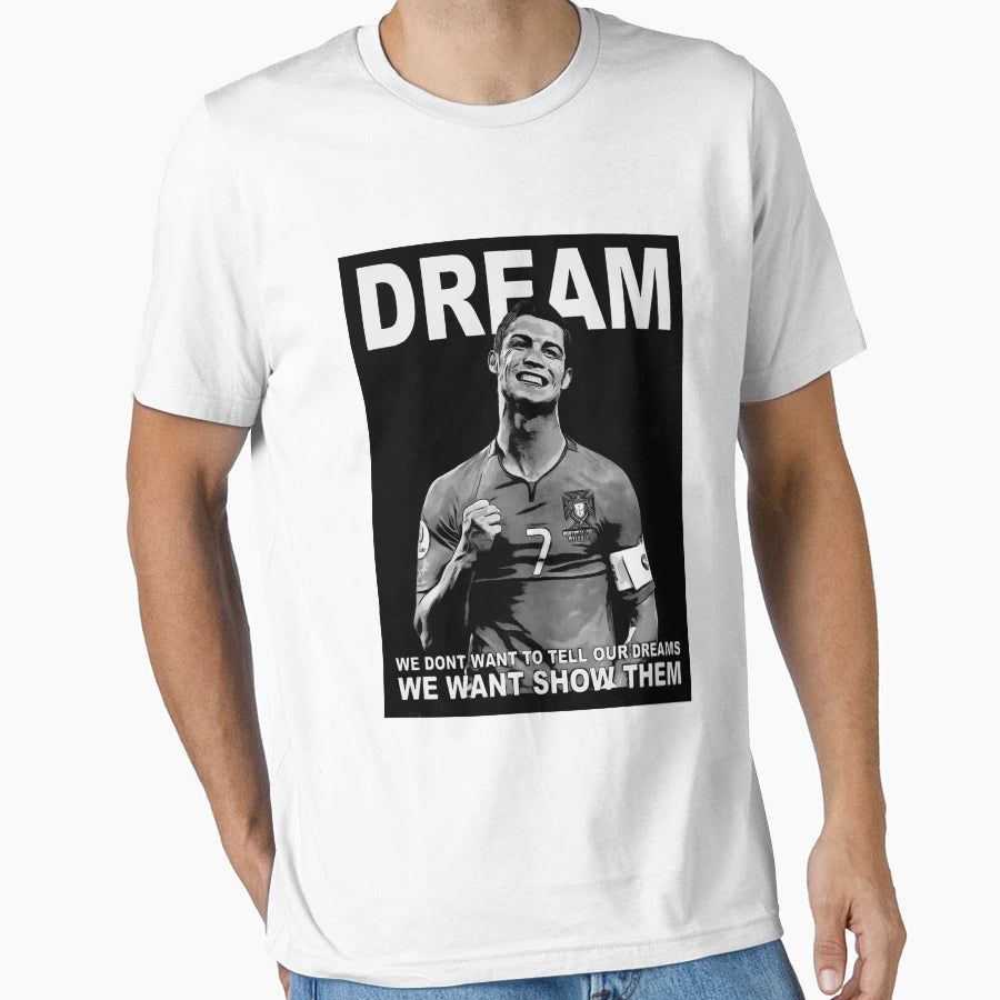 Christiano Ronaldo T-Shirt - Novelty Apparel for Adults - T-Shirt, Sweatshirt, Hoodie