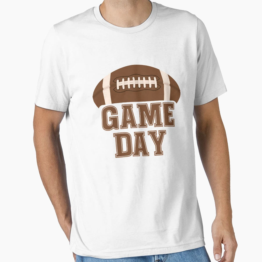 Game Day Football Ball T-Shirt - Custom Art Print for Adults - T-Shirt, Sweatshirt, Hoodie