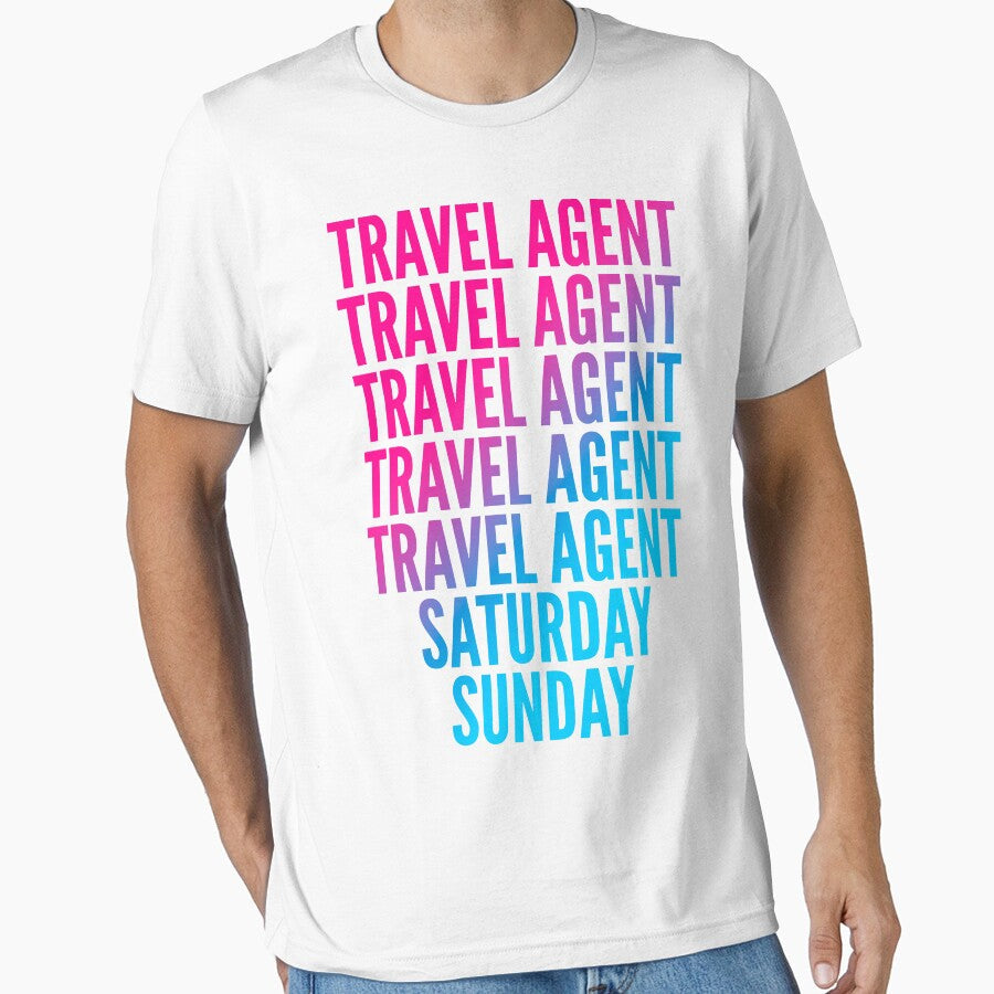 Travel agent work week for agents by SVPOD - Adult & Kids T-Shirts, Sweatshirts & Hoodies apparel design preview 1