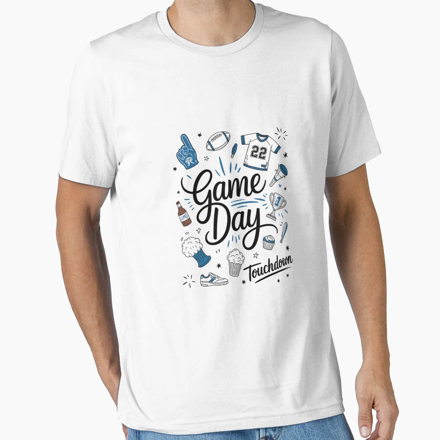 Football Game Day Coquette Bow Touchdown T-Shirt - Trendy Graphic Unisex - T-Shirt, Sweatshirt, Hoodie