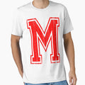 Big Red Letter M T-Shirt - Aesthetic Graphic Unisex - T-Shirt, Sweatshirt, Hoodie