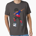Dabbing Soccer Haiti Haitian Football T-Shirt - Trendy Graphic Unisex - T-Shirt, Sweatshirt, Hoodie