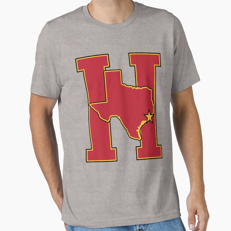 Houston Texas H Town Hoops T-Shirt - Unique Graphic Men Women - T-Shirt, Sweatshirt, Hoodie