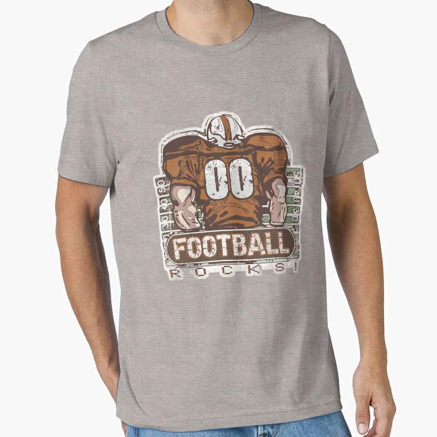 00 Football Rocks Orange Team T-Shirt - Minimalist Print Unisex - T-Shirt, Sweatshirt, Hoodie