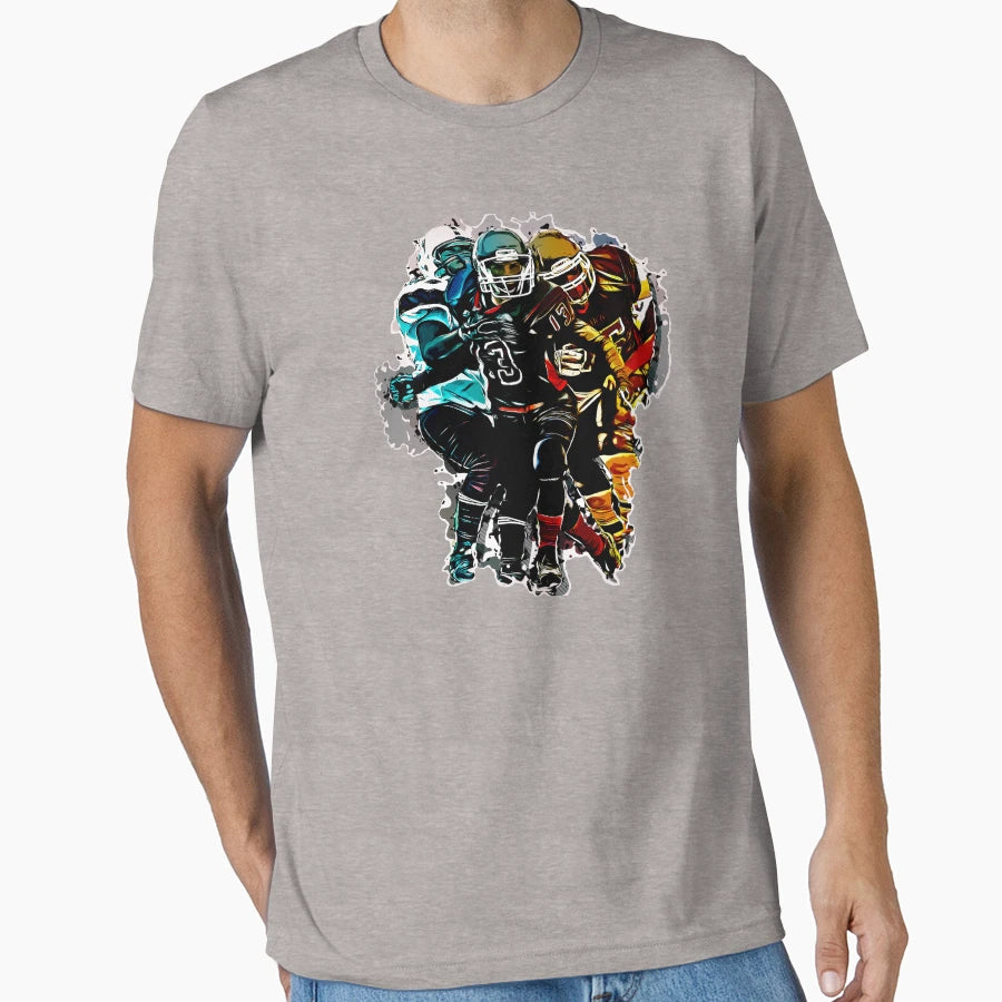 Football Sports Fantasy Game Clipart T-Shirt - Unique Graphic for Adults - T-Shirt, Sweatshirt, Hoodie