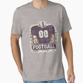00 Football Rocks Purple Team T-Shirt - Fun Novelty Design for Adults - T-Shirt, Sweatshirt, Hoodie