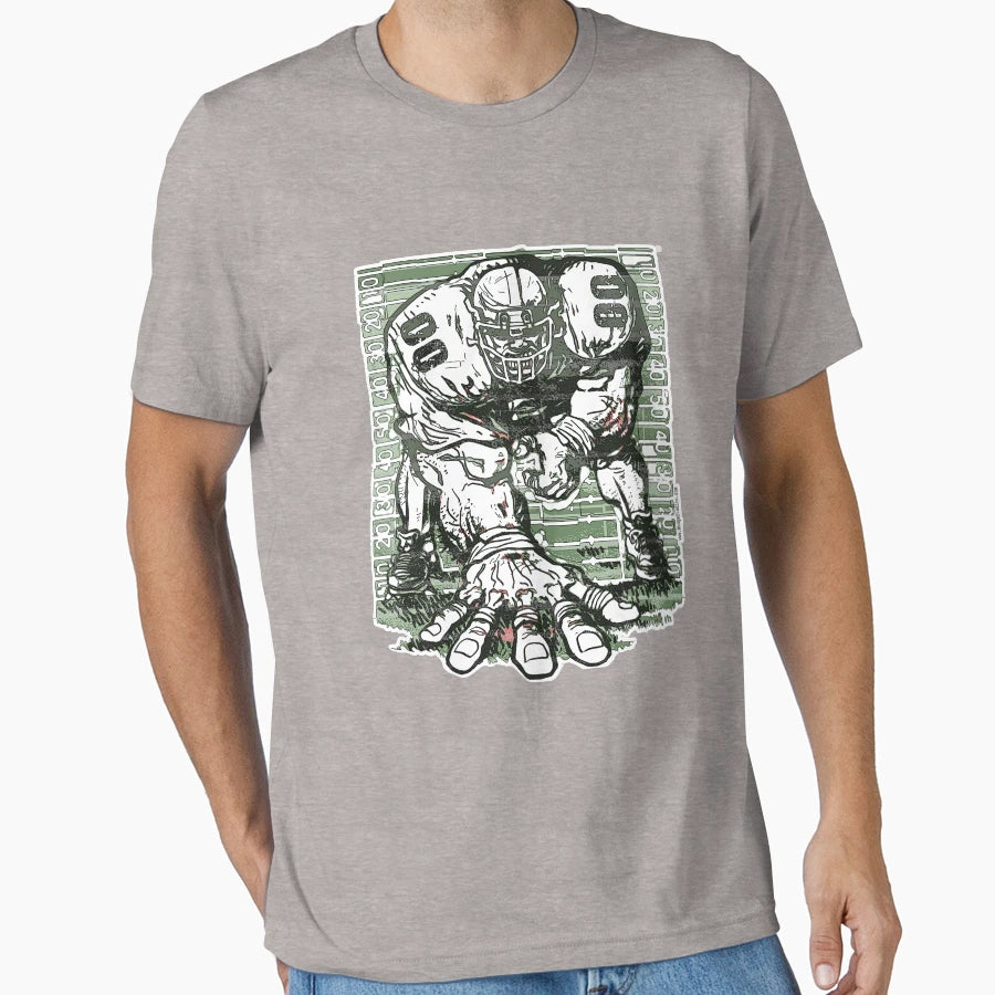 Gridiron Football 3 Point Stance T-Shirt - Casual Everyday Wear Unisex - T-Shirt, Sweatshirt, Hoodie