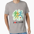 I Love Soccer T-Shirt - Unique Graphic Unisex - T-Shirt, Sweatshirt, Hoodie