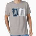 D Fence Blue T-Shirt - Fun Novelty Design Unisex - T-Shirt, Sweatshirt, Hoodie