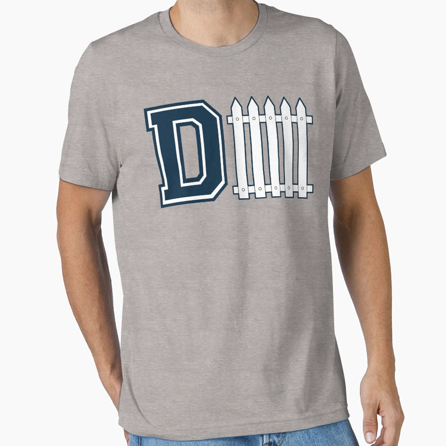 D Fence Blue T-Shirt - Fun Novelty Design Unisex - T-Shirt, Sweatshirt, Hoodie