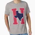 Houston Texas H Town Red Blue T-Shirt - Streetwear Style Unisex - T-Shirt, Sweatshirt, Hoodie