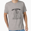 Life Is Better With A Bulldog by greenchimp - Adult & Kids T-Shirts, Sweatshirts & Hoodies apparel design preview 1