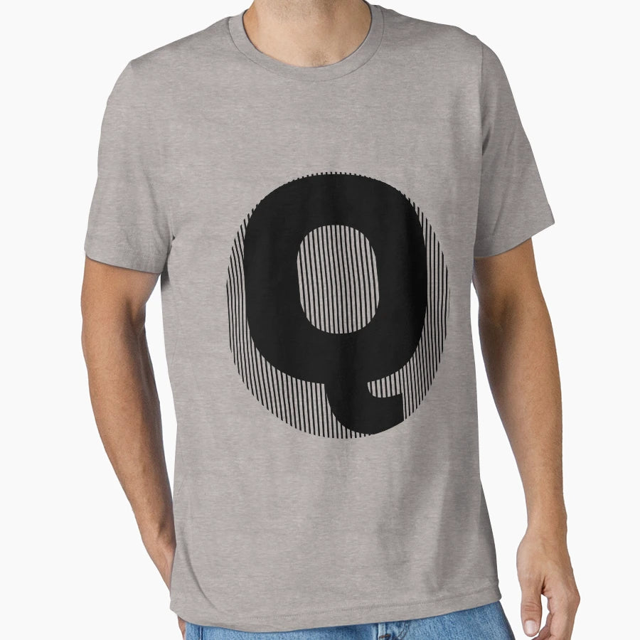 Letter Q 1 T-Shirt - Casual Everyday Wear Unisex - T-Shirt, Sweatshirt, Hoodie