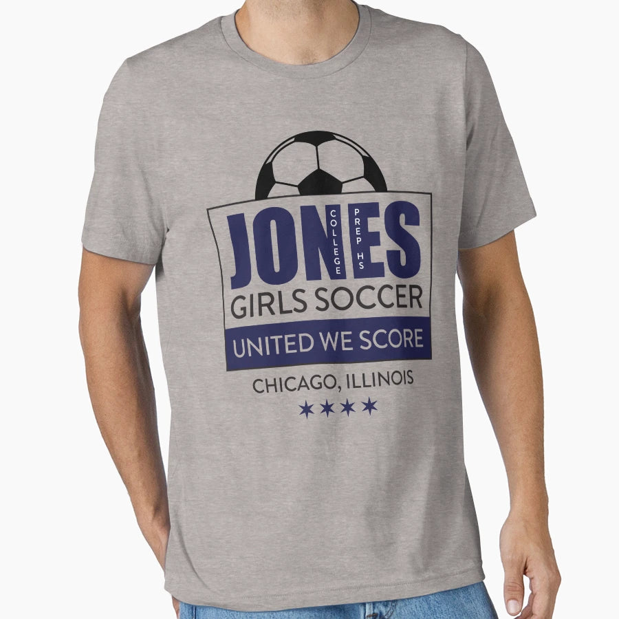 Jones College Prep High School Soccer T-Shirt - Novelty Apparel for Adults - T-Shirt, Sweatshirt, Hoodie